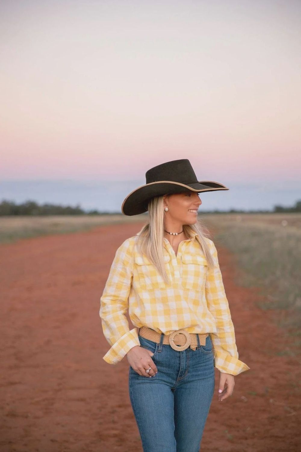 Black Colt Work Shirt - yellow check