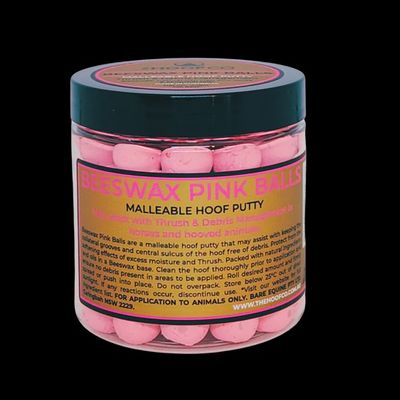 Beeswax PINK Balls - Hoof Putty for Thrush Management