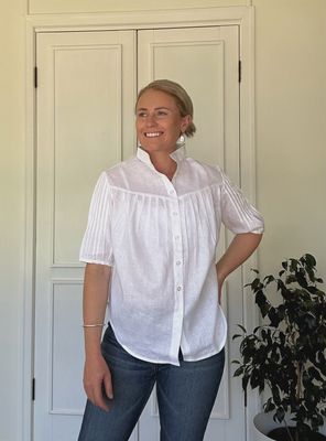 Black Colt - Ava Linen shirt - blue or white