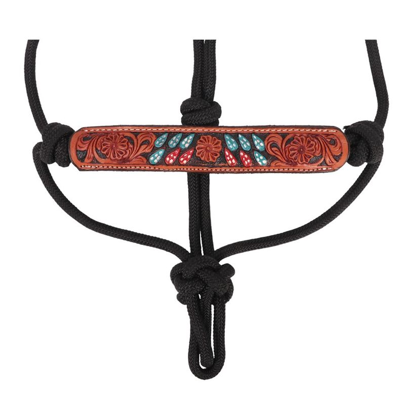 Fort Worth Rope Halter Leather Nose, Style: Sunset Cactus