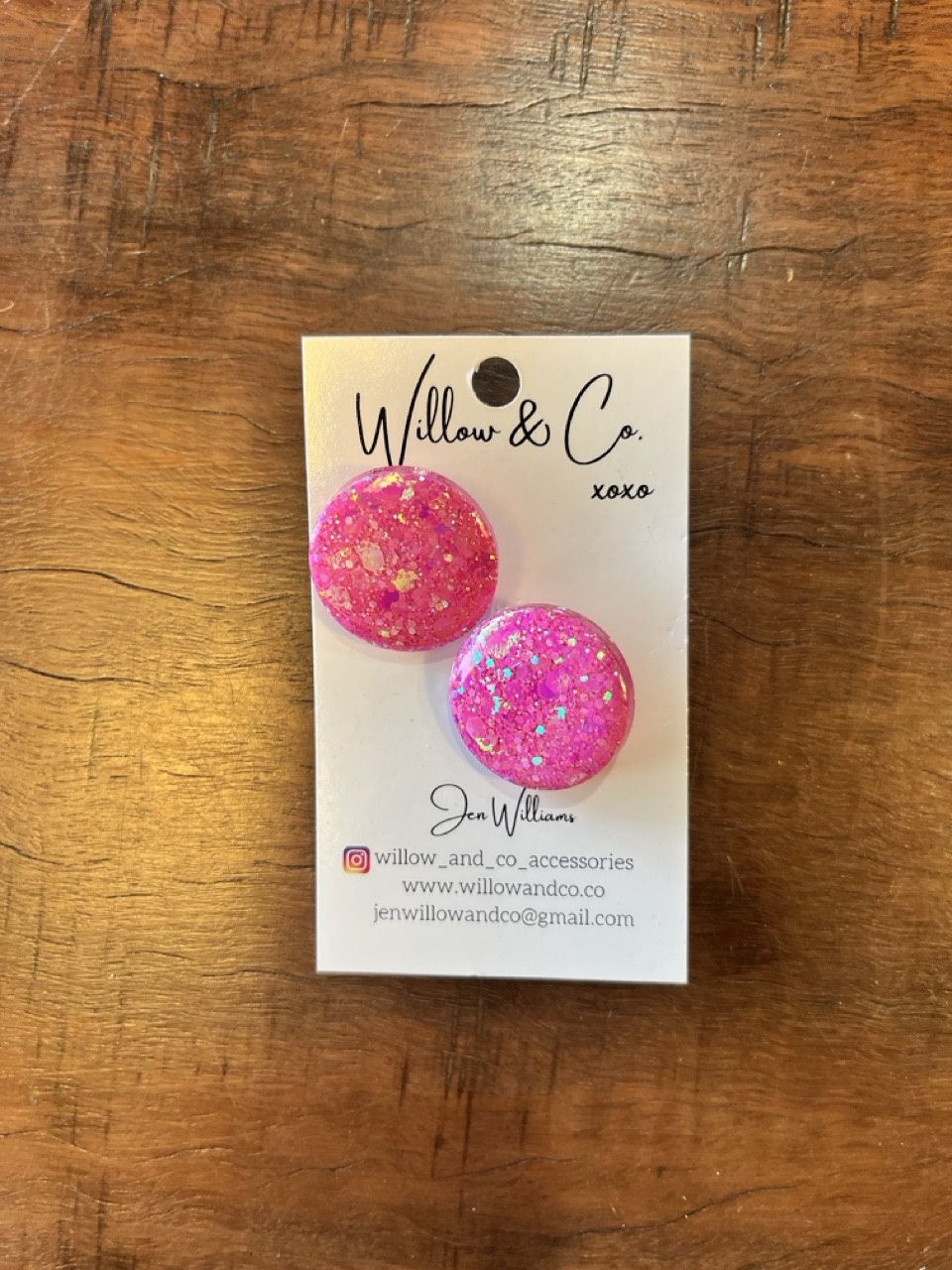 Willow &amp; Co Maxi Studs - Barbie