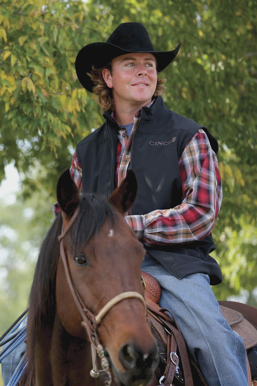 CINCH Clunes Mens Vest - Bonded Black