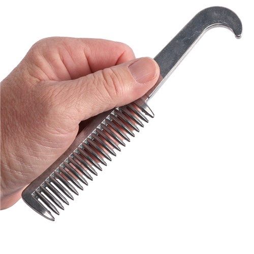 Aluminium Mane Comb with hoof pick