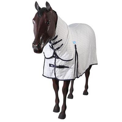 Lite Tear-Stop Combo Rug - white &amp; navy