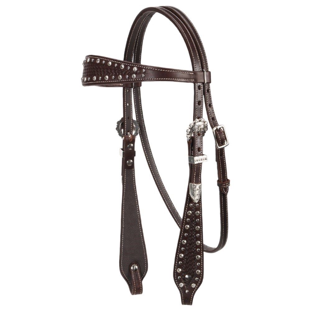 Fort Worth Basket Weave Jewel Headstall