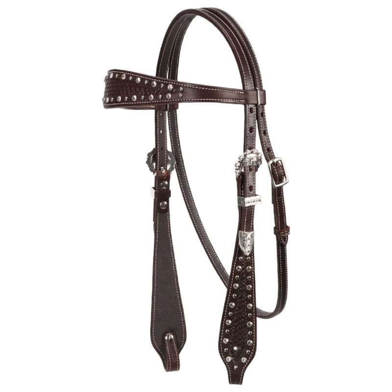 Fort Worth Basket Weave Jewel Headstall