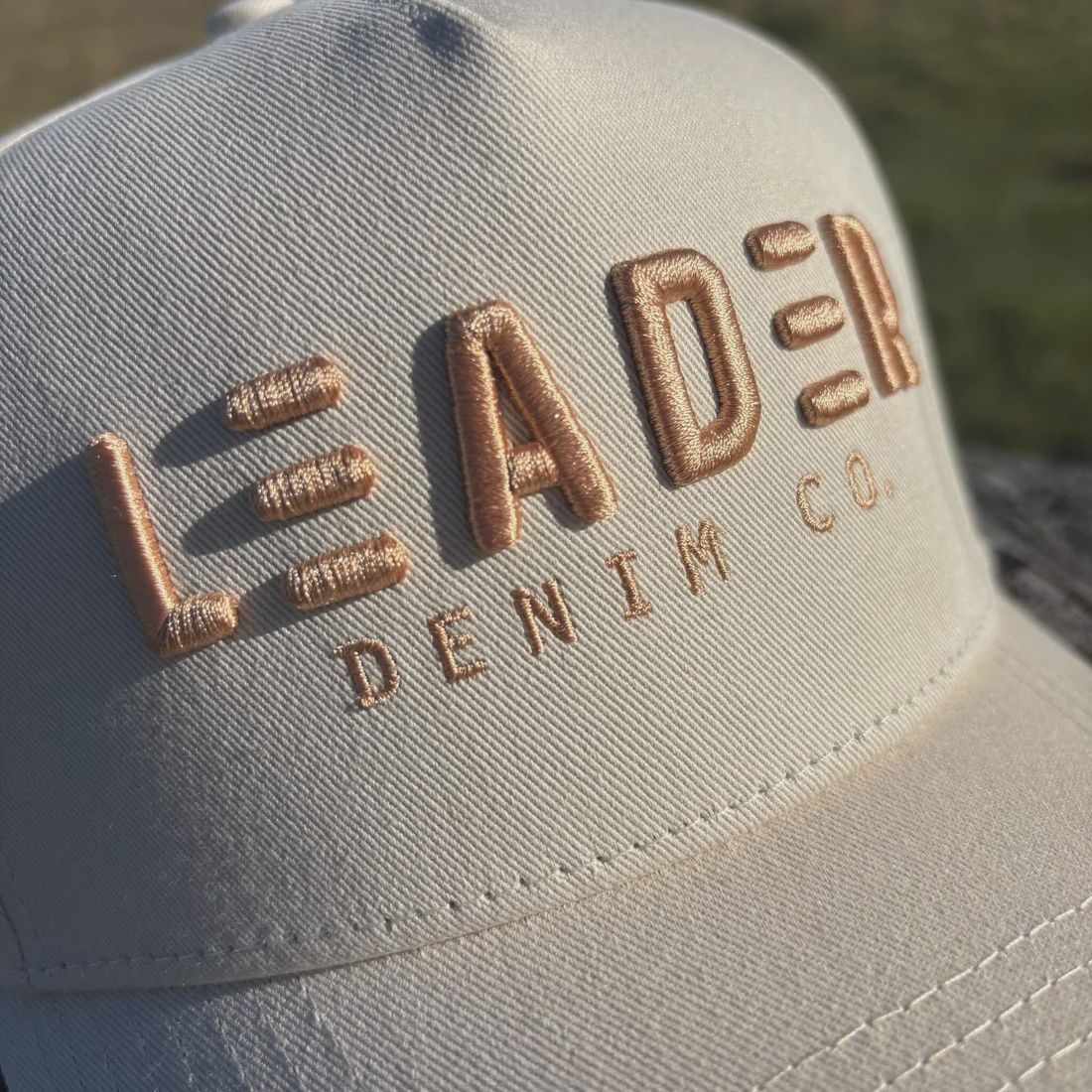Leader Denim Co. Trucker Cap - Cream