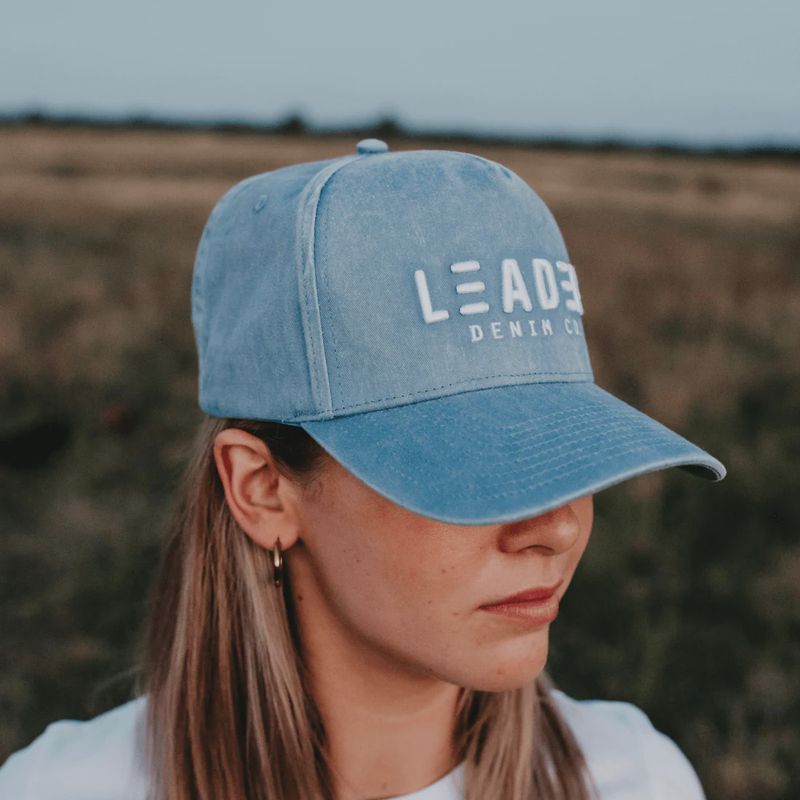 Leader Denim Co. Trucker Cap - Ice Blue