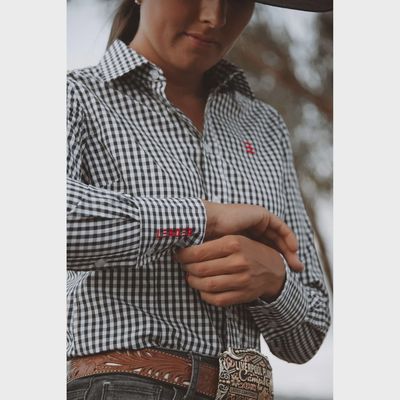 Leader Denim Co. Custom Fit Shirt - Navy Gingham