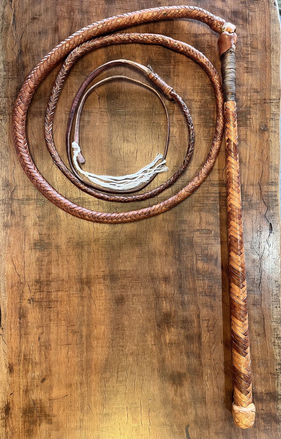12 Plait Stock Whip – Handcrafted by Dennis Cassidy