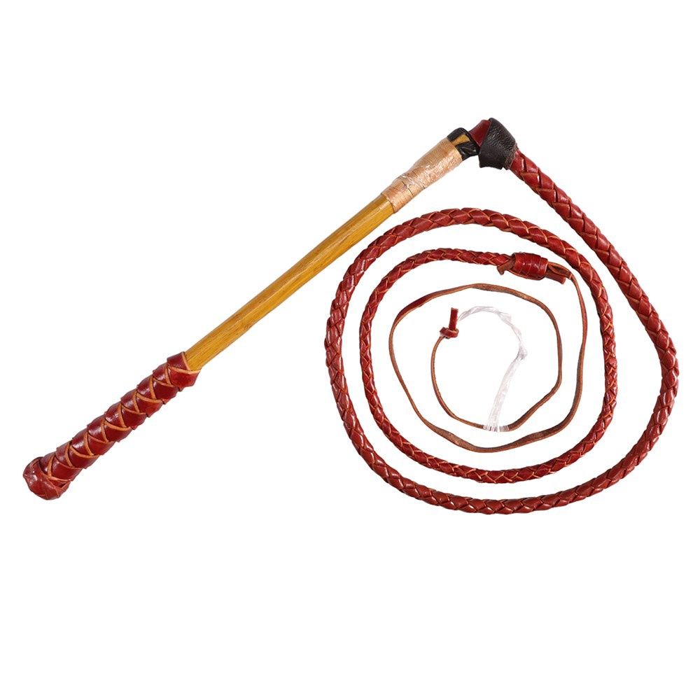 Stockmaster Redhide Stockwhip 4 plait