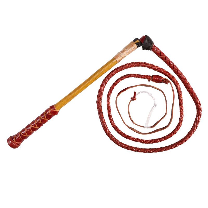 Stockmaster Redhide Stockwhip 4 plait