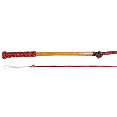 Stockmaster Redhide Stockwhip 4 plait