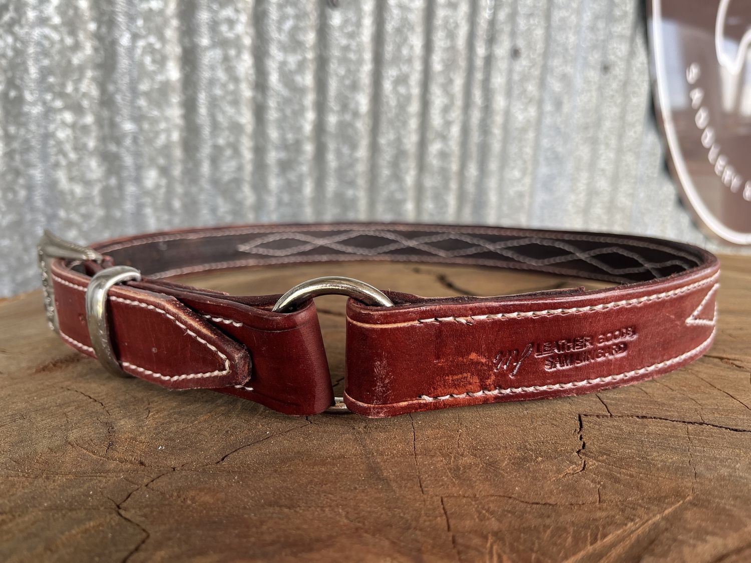 Ladies leather dress belts, Style: Hobble ring belt (36&#39;)