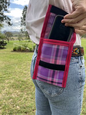 Kirribee PVC Mesh Phone Pouch with belt loops