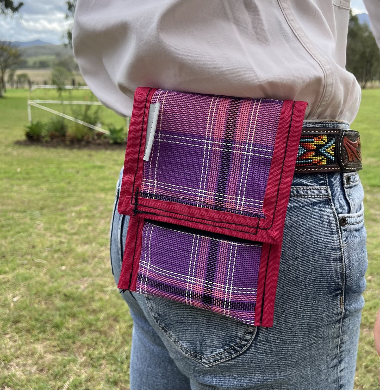 Kirribee PVC Mesh Phone Pouch with belt loops