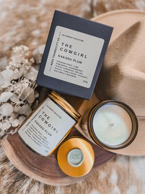 The Cowgirl Medium Glass Candle