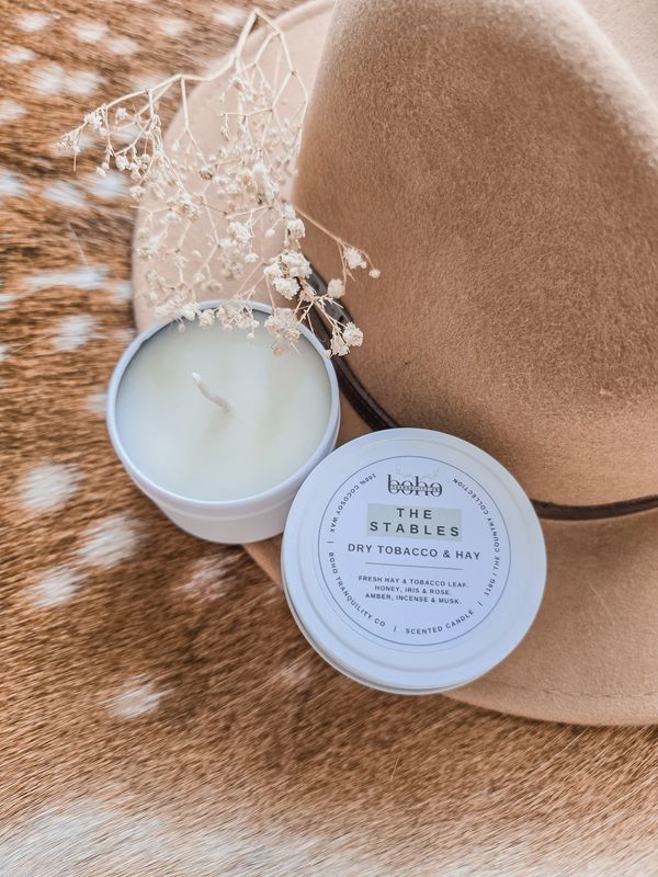 The Stables - Mini 4oz Candle Tin