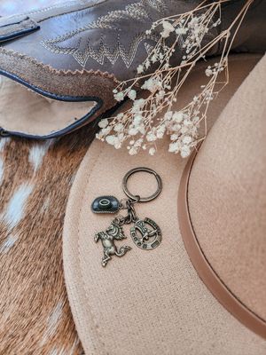 Cowboy Keychain - bronze