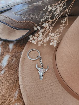 Bull head keychain