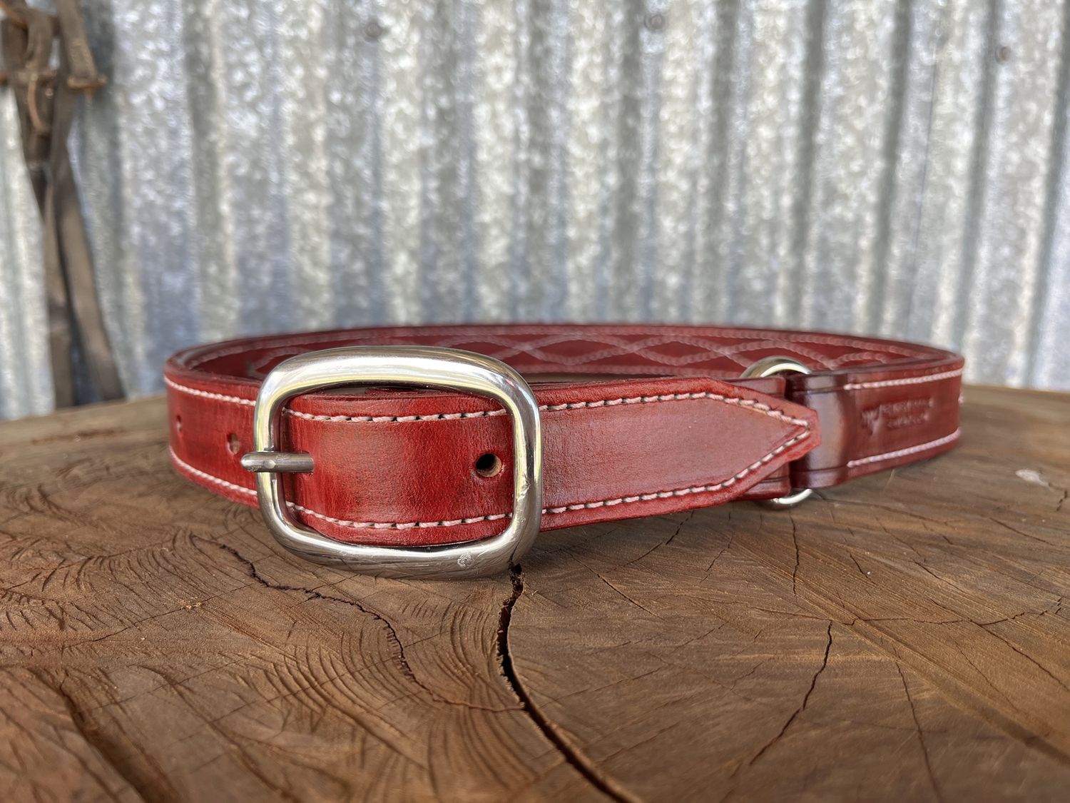Ladies leather dress belts, Style: Hobble ring belt (38&#39;)