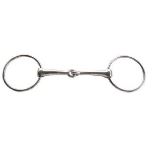 Top Hand Snaffle Bit 75mm rings