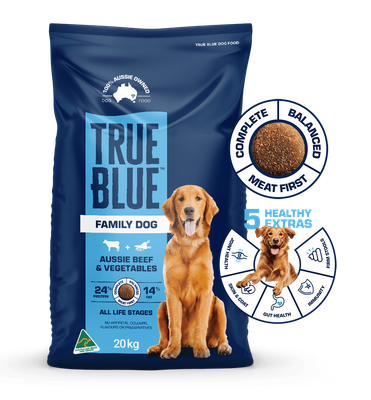 True Blue Family Dog Aussie Beef &amp; Veg 20kg