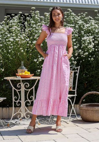 Joop &amp; Gypsy Pink Gingham Dress
