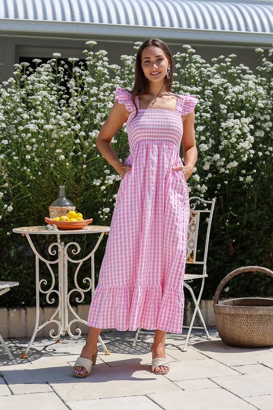 Joop &amp; Gypsy Pink Gingham Dress