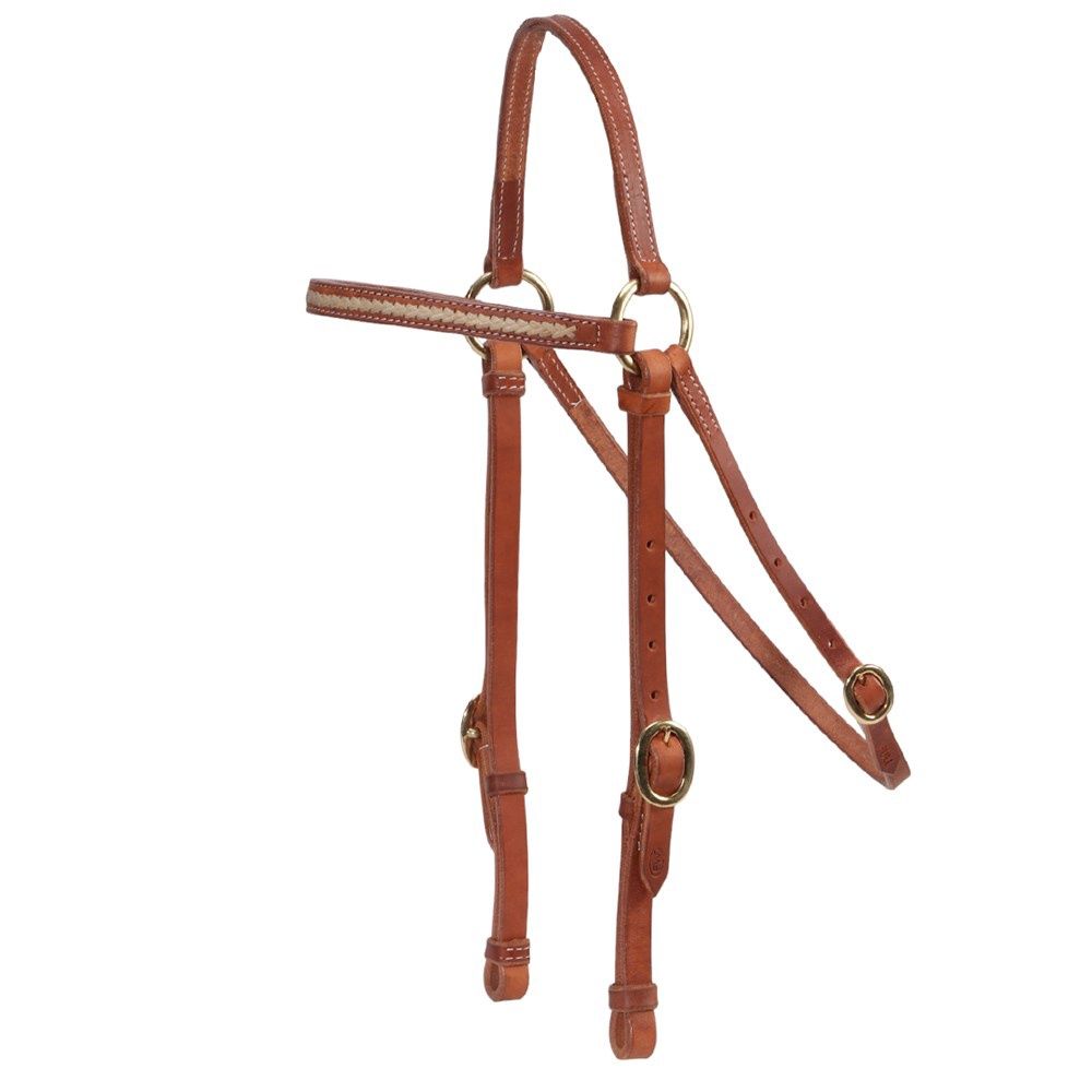 Fort Worth Barcoo Bridle with natural rawhide