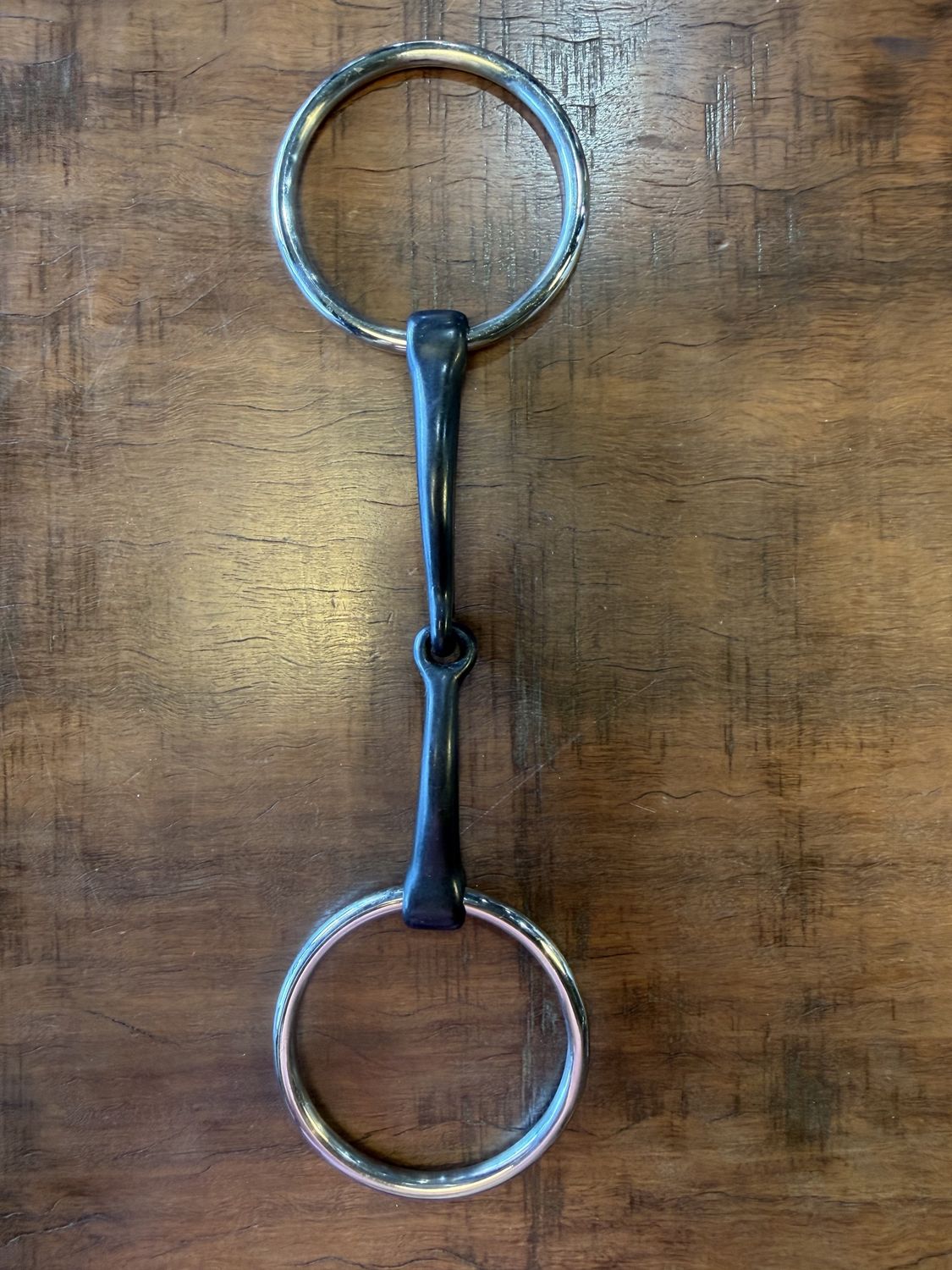 Curved Standard Mouth Snaffle Bit 2.5" rings