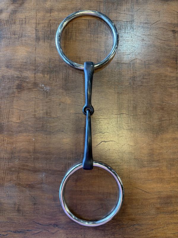 Curved Standard Mouth Loose Ring Snaffle 3" rings