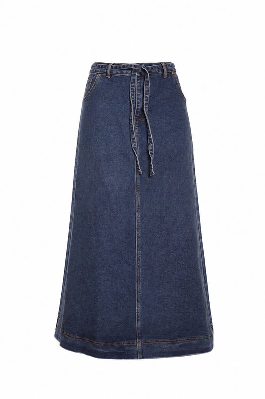 Ave. Denim Maxi Skirt
