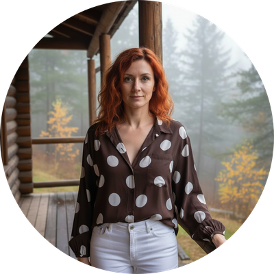 Joop &amp; Gypsy Choc Polkadot shirt