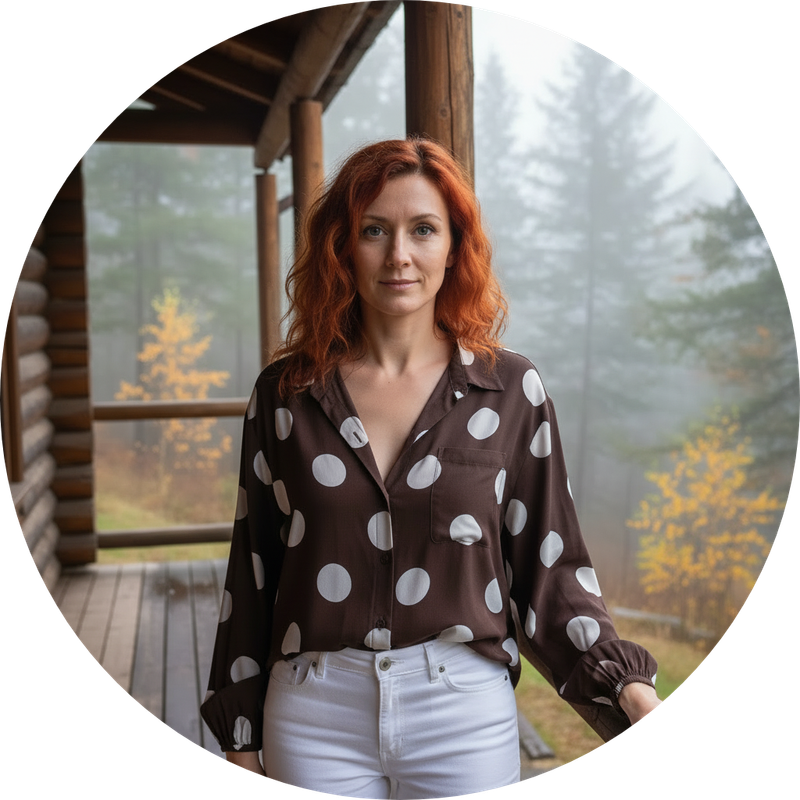 Joop &amp; Gypsy Choc Polkadot shirt