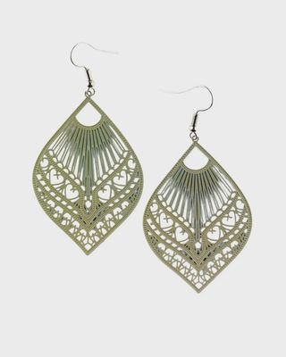 Filigree Fan drop earrings