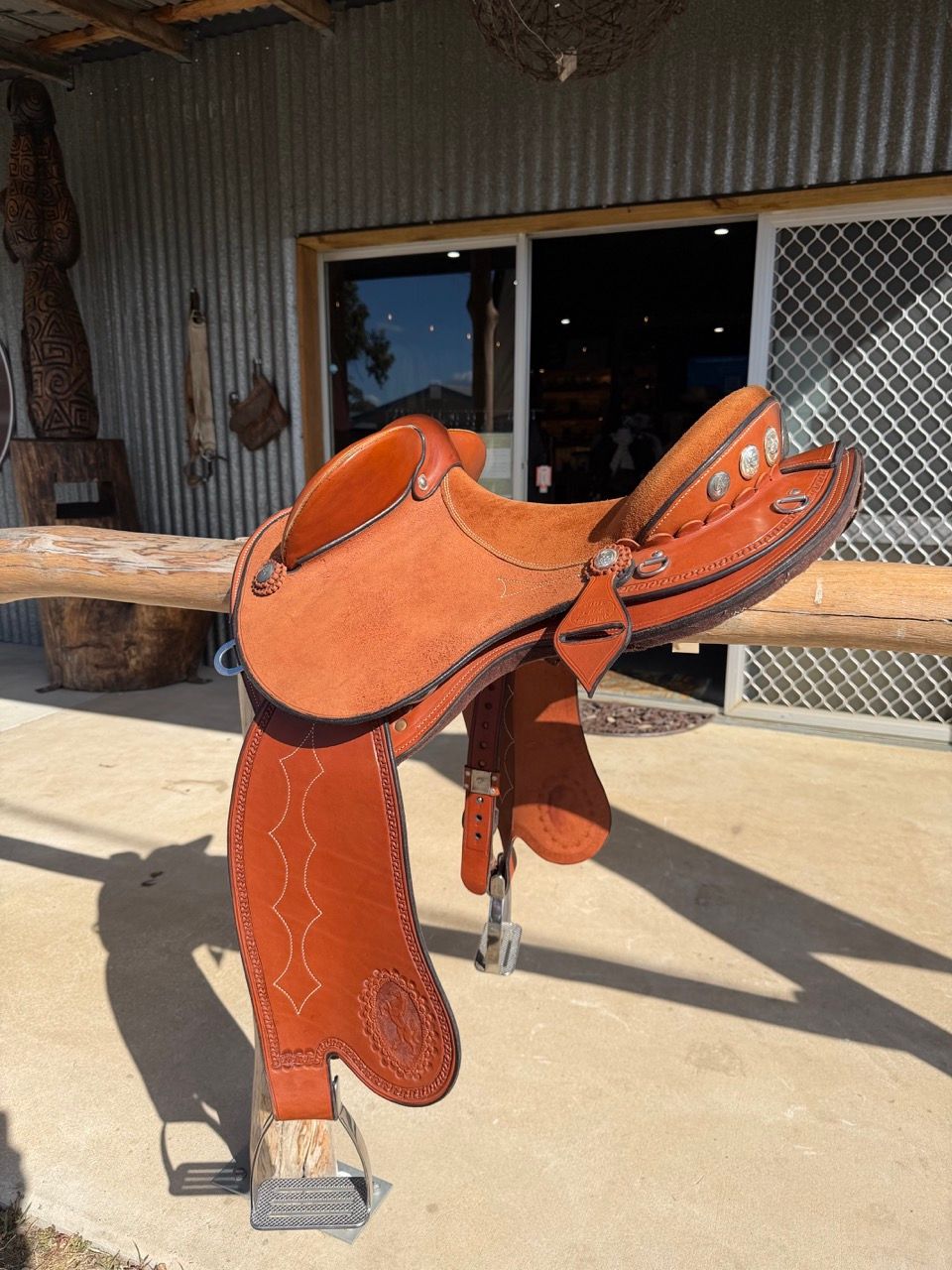 13" Phil Brown Swinging Fender Stock Saddle – Brand New