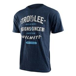 TLD ROLL OUT TEE NAVY HEATHER LGE