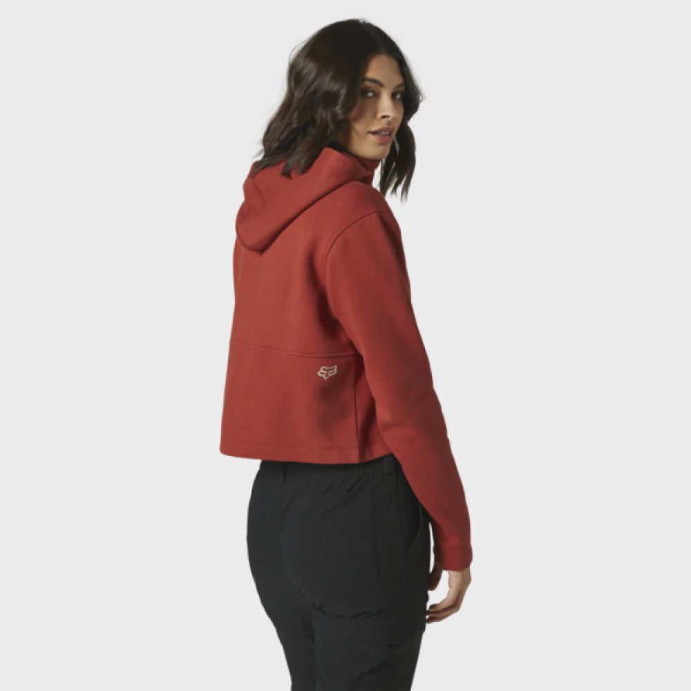 WOMAN CALIBRATE DWR ZIP FLEECE RED CLAY