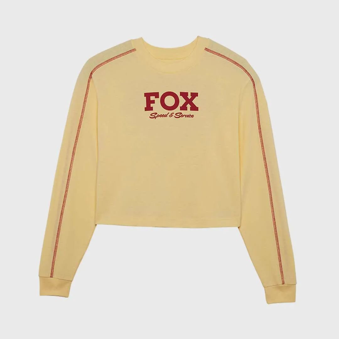 Womens Speed &amp; Service Long Sleeve Crop Tee