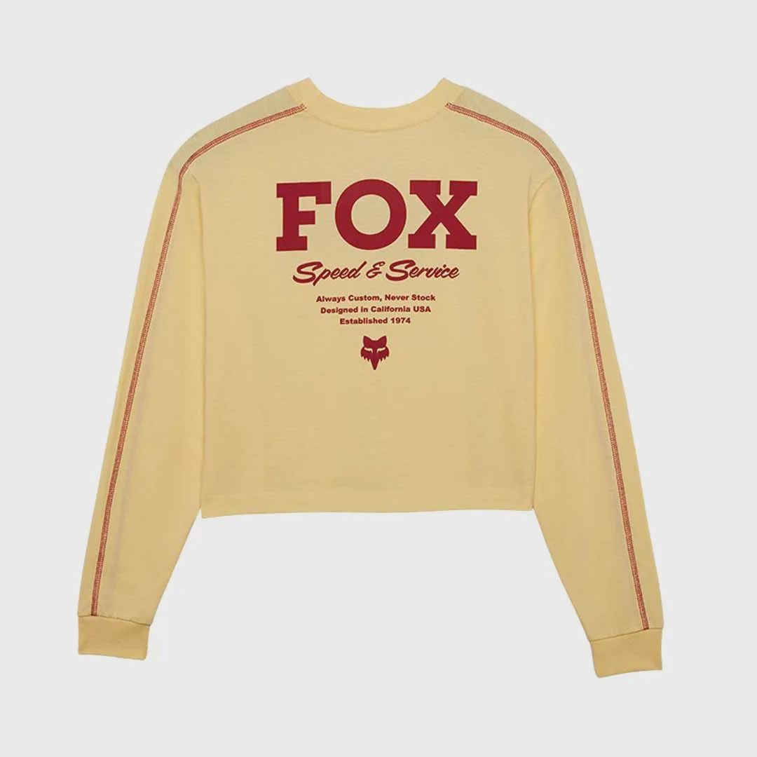 Womens Speed &amp; Service Long Sleeve Crop Tee