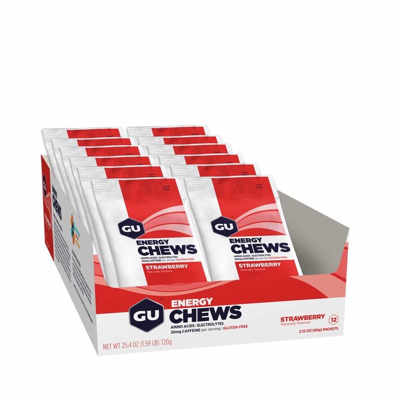 GU Energy Chews, Strawberry flavour