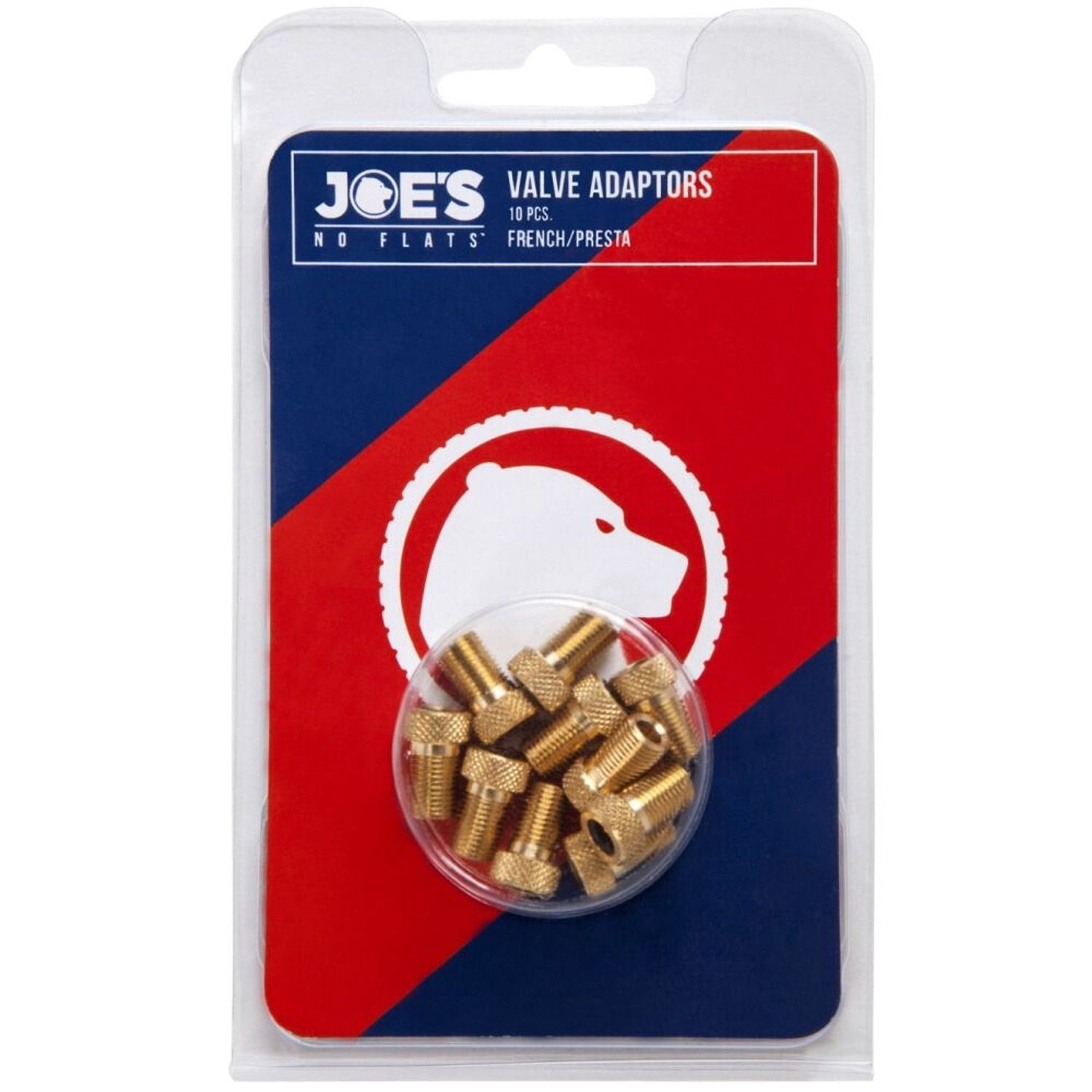 JOES NO-FLATS Presta Valve Brass Adaptor X1