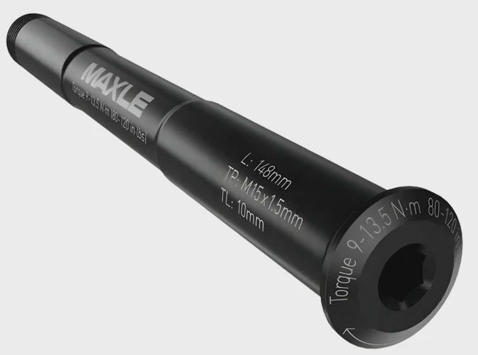 SRAM Maxle Stealth Front MTB 15x110mm, Length 158mm Thread 9mm, Pitch M15x1.50