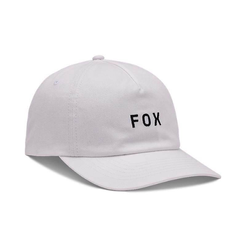 FOX W WORDMARK ADJUSTABLE HAT Wht /OS