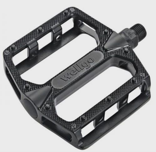 QBP Pedal - Alloy MTB Platform - Du Bearing 9/16 -  Black - 109x100x28mm - TW