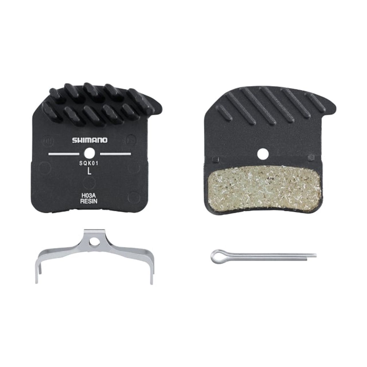 SHIMANO BR-M820 RESIN PAD &amp; SPRING H03A-RF w/ FIN also BR-M8020