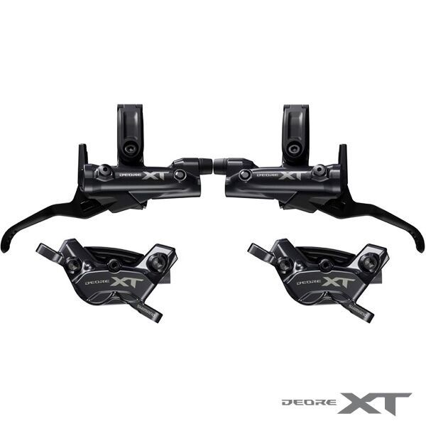 SHIMANO BR-M8220 DISC BRAKE  XT TRAIL BL-M8200 LEFT LEVER w/METAL PAD w/FIN