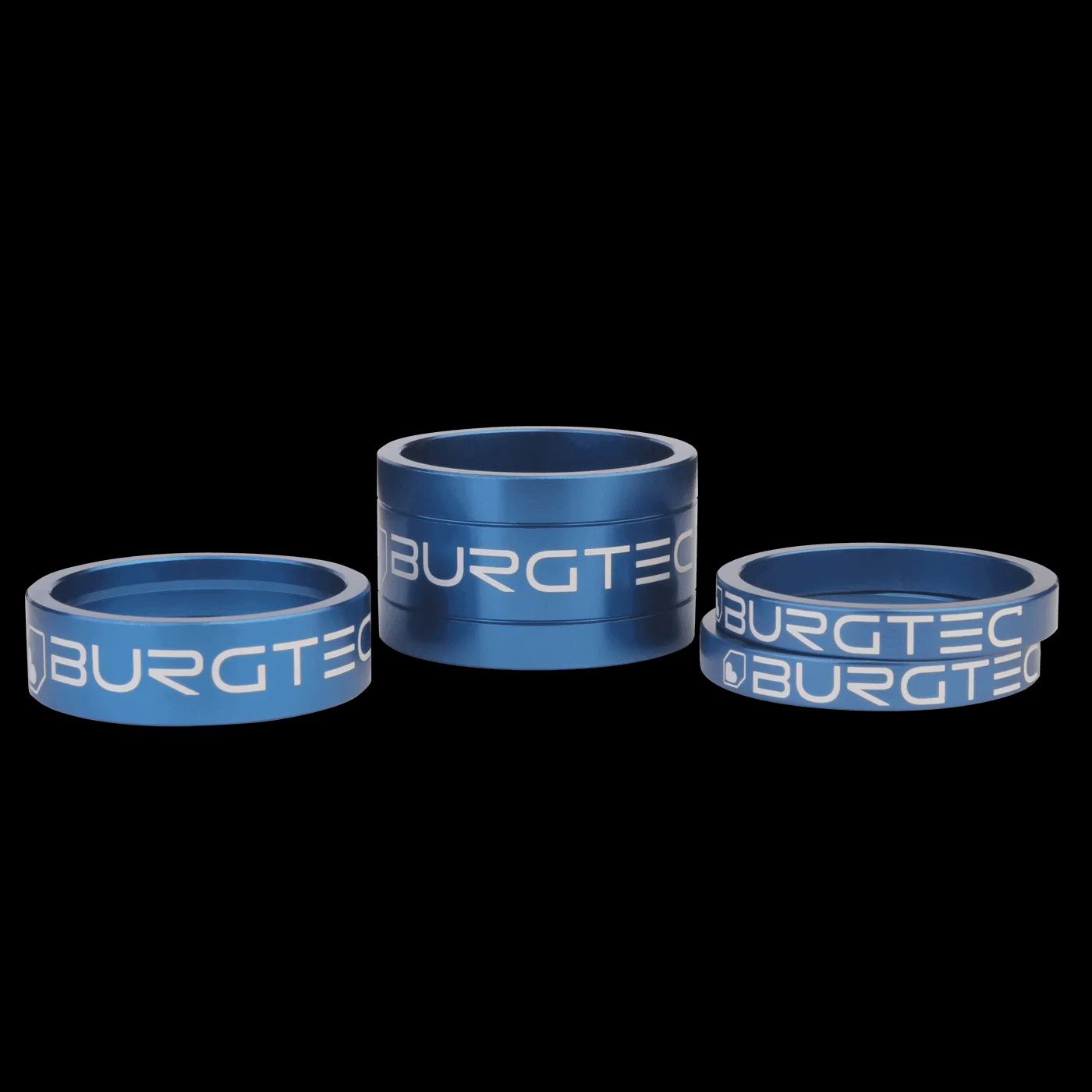Burgtec Stem Spacer Kit, Colour: DEEP BLUE