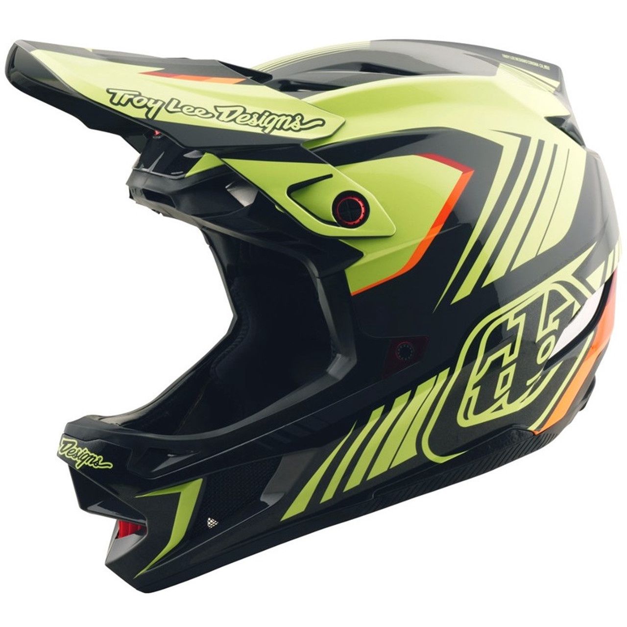 Troy Lee Designs Troy Lee Designs D4 Polyacrylite Helmet Qualifer Black / YellowC
